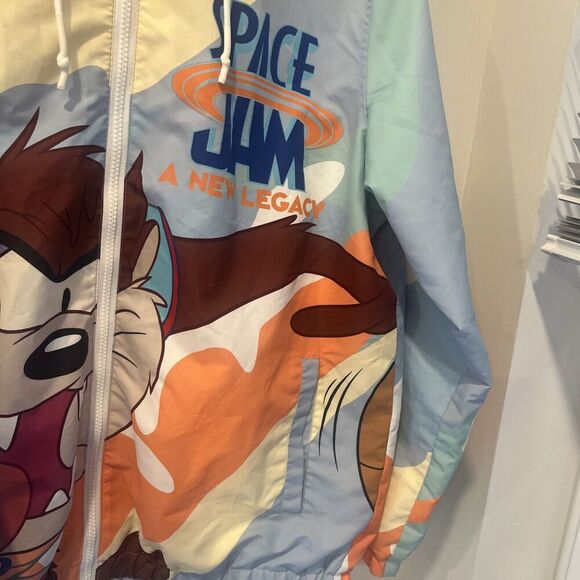 Members Only Space Jam 2 Wind Breaker Light Jacket Tune Squad Size Mens Medium - Picture 13 of 14